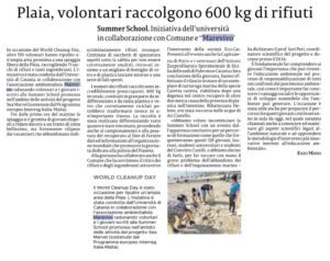 18 Settembre 2023 - La Sicilia Catania