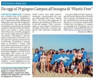 25-06-2019 La Sicilia Agrigento