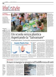 La Sicilia 26.1.2019 Marevivo no plastica a scuola-001