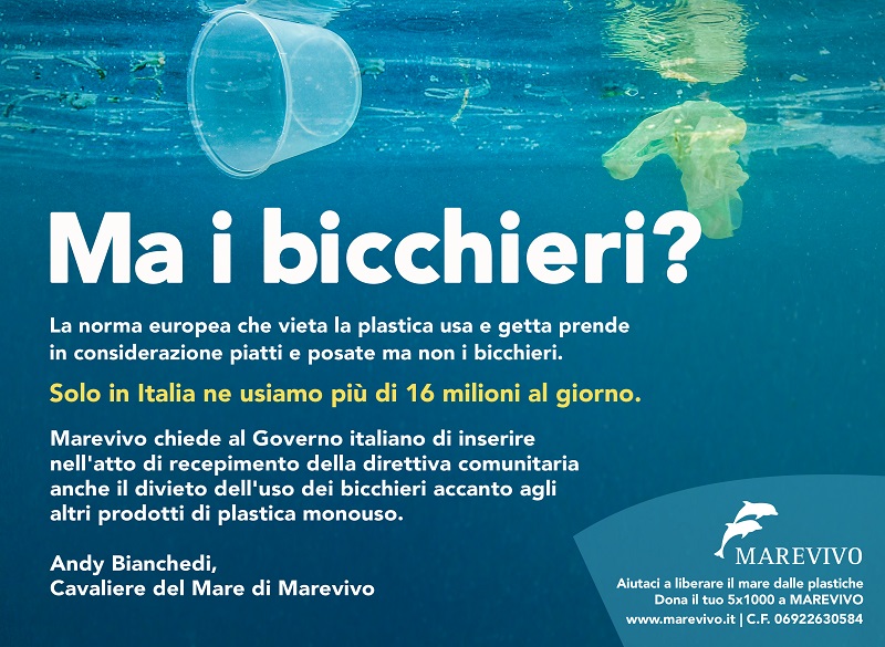 MAREVIVO #STOPSINGLEUSEPLASTIC AL BANDO ANCHE I BICCHIERI DI PLASTICA –  MAREVIVO SICILIA