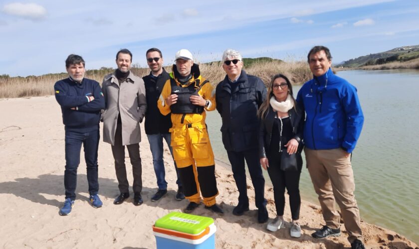 foto gruppo foce Fiume Platani