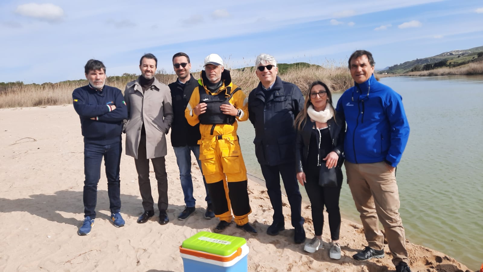 foto gruppo foce Fiume Platani