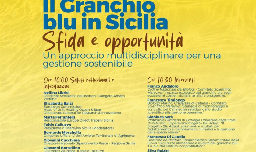 LOCANDINA EVENTO - GRANCHIO BLU