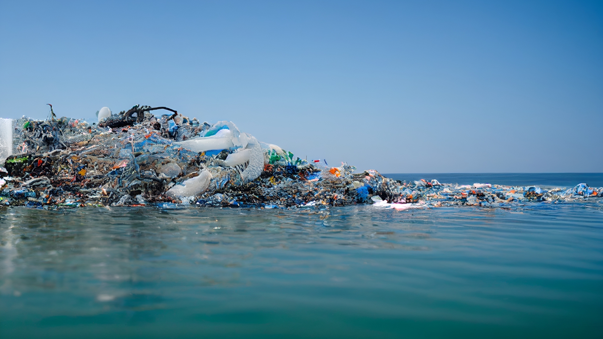 mare inquinato plastica